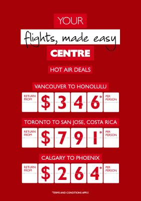 flight centre travel deals